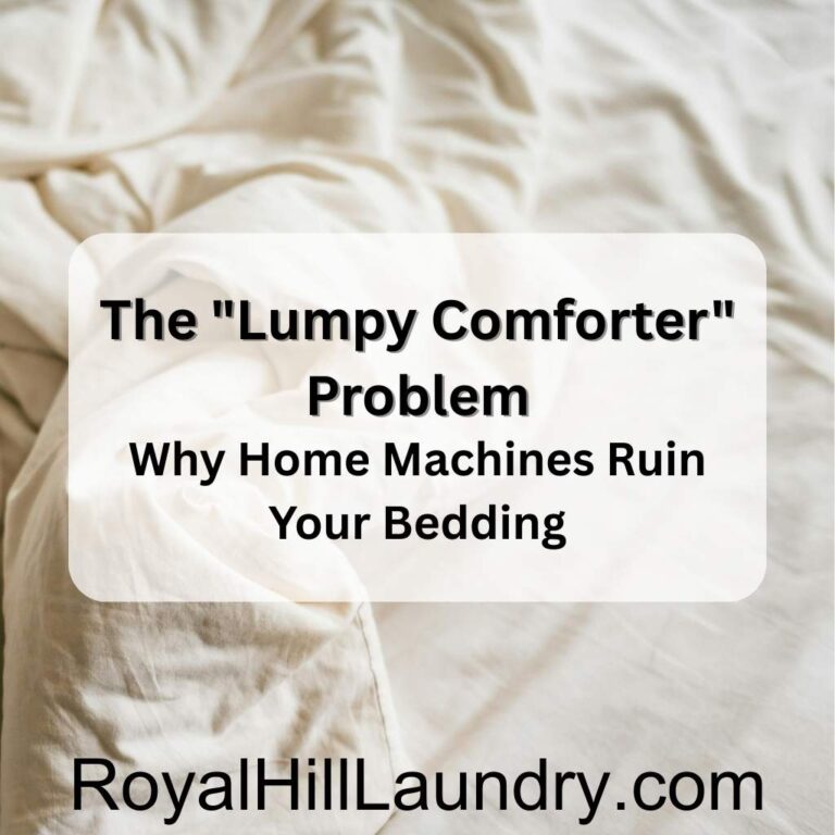 The "Lumpy Comforter" Problem: Why Home Machines Ruin Your Bedding