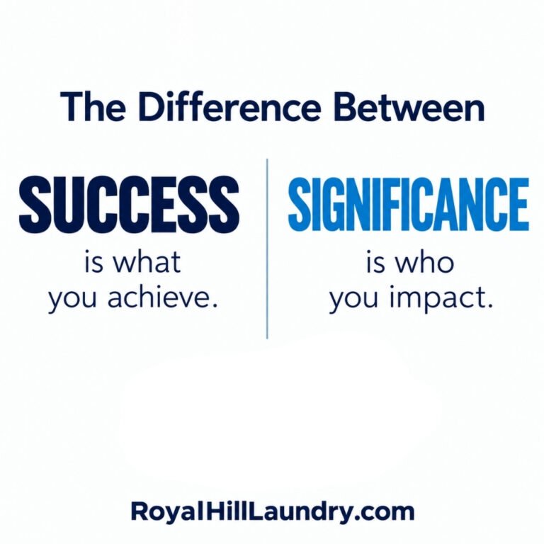 The Difference Between Success and Significance