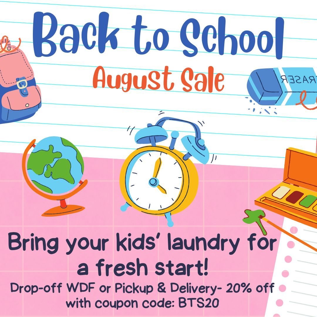 August Back to School Special for 20% WDF or PUD order